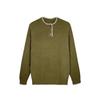 Men's Cleanfit Henley Collar Knit Sweater - Autumn/Winter High-End, Casual Base Layer