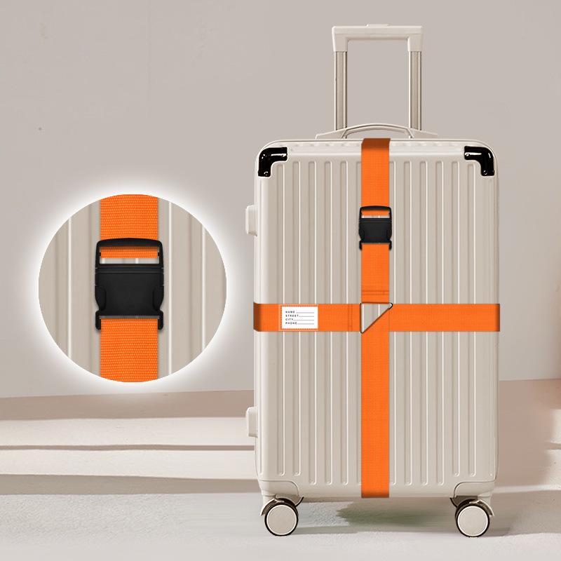 Luggage Strap: One-Word Cross Design, No Combination Lock