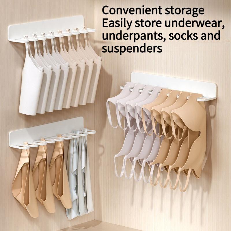 1PC wardrobe underwear underwear socks storage rack wall-mounted bra hook hanger storage box rack finishing artifact