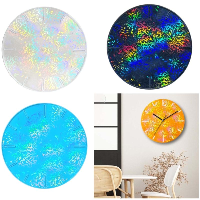 Formă versatilă de turnare din silicon, ceas rotund, pendule, ornamente, versatilă, turnare, holografie, instrument de bijuterii