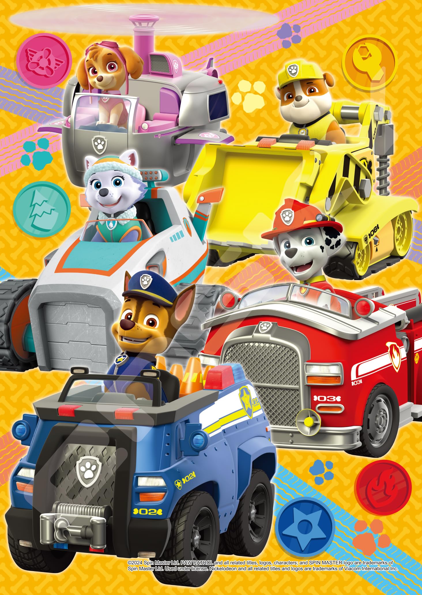 

ENSKY Paw Patrol Puzzle Set, Kids Jigsaw, 15/35/54/80 Pieces, PS-20