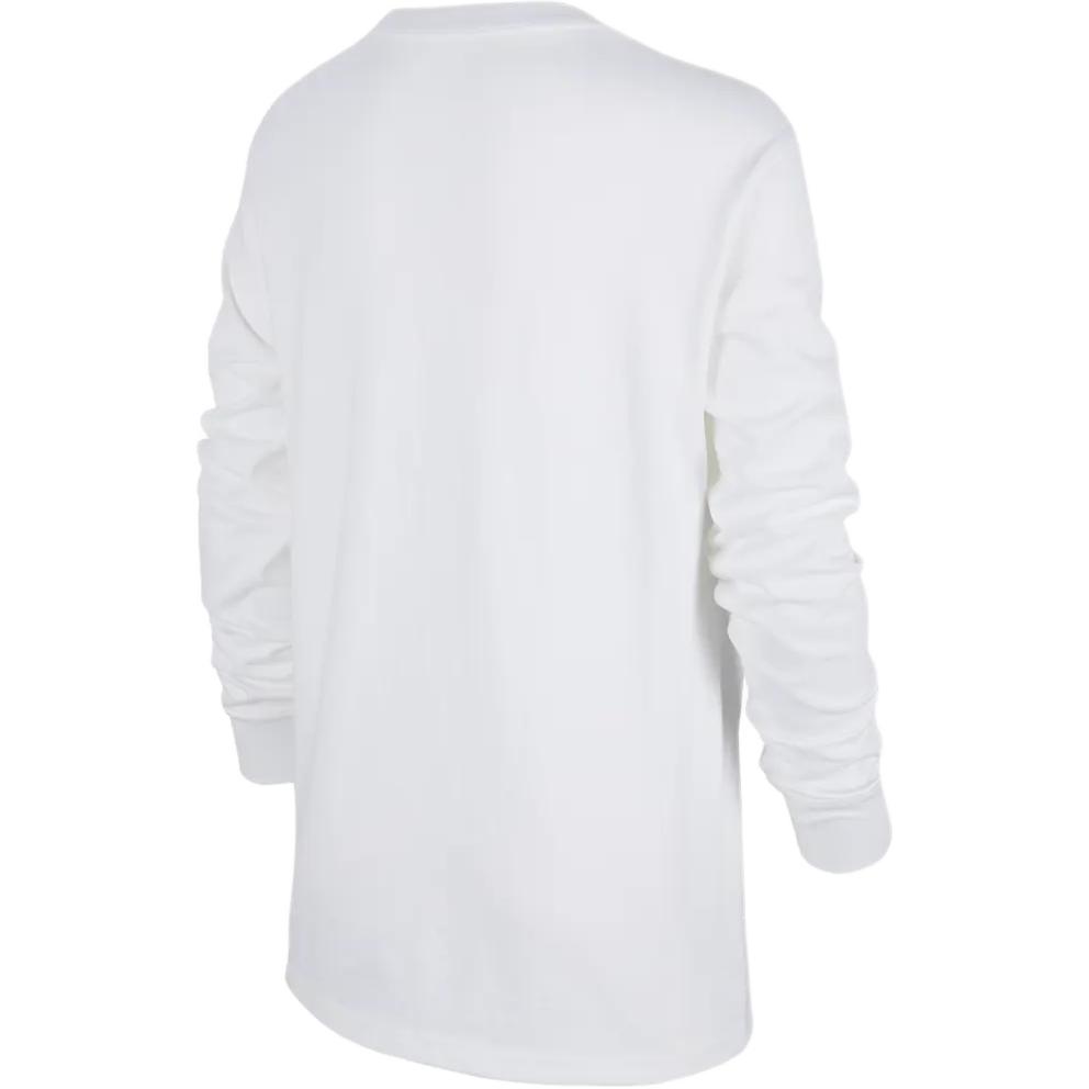 Nike Sportswear Solid Logo Long Sleeve T-Shirt Kids tops White FJ2958-100