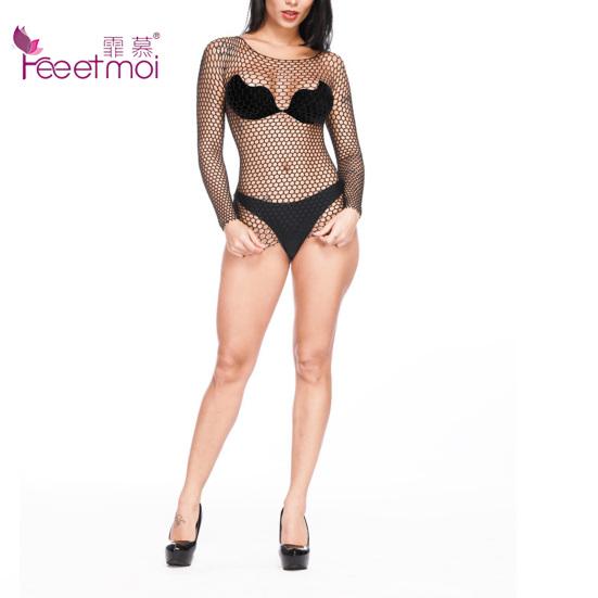 Spitze Dessous Sexy Hot Erotische Bodystocking Hohl Babydoll Nachtwäsche Out Transparent Grid Dehnbare Schlanke Nachtwäsche
