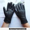 Touch Screen Genuine Leather Deer Skin Gloves For Women Retro Style Autumn and Winter Driving Warm Motorcycle Riding Gloves