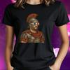 T-Shirt Women Roman Soldier with 3D Glasses Motif Cotton Size S To 3XLWill Open In a New Window or Tab