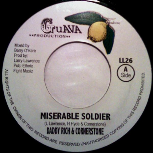 

7inch Record DADDY RICH CORNERSTONE ETHNIC B Miserable Soldier Power Dub Hey LL26 Guava Productio Reggae Ska Dub Used