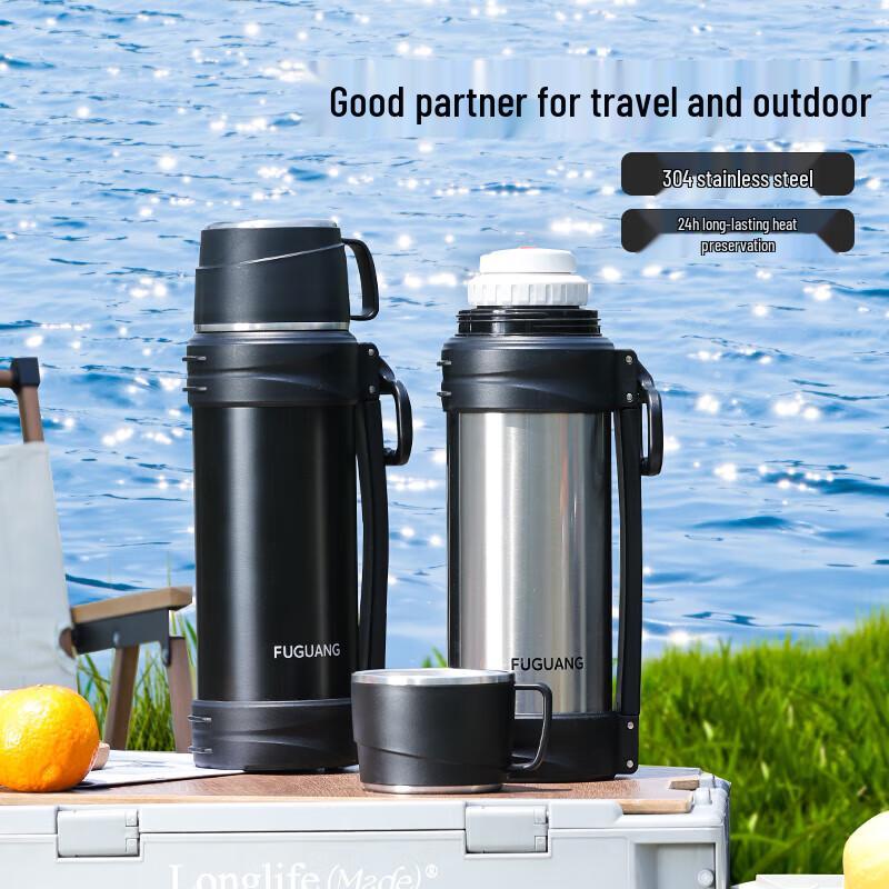 FUGUANG 2L Portable Insulated Travel Flask