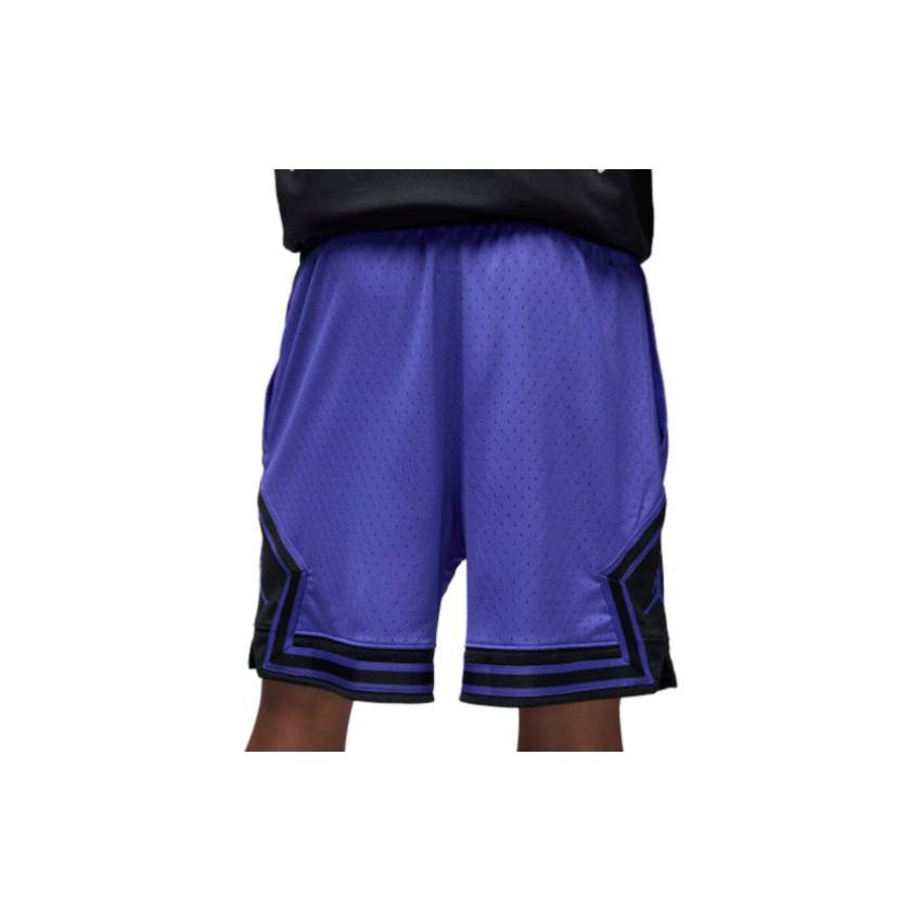 Jordan Solid Color Logo Stripe Drawstring Athletic Training Shorts Men Bottoms Purple DX1487-430