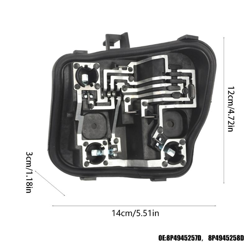 Replacement Taillight Circuit Board 8P4945257D 8P4945258D Car Rear Light Bulb Holder for 2009-2013 Easy Installation