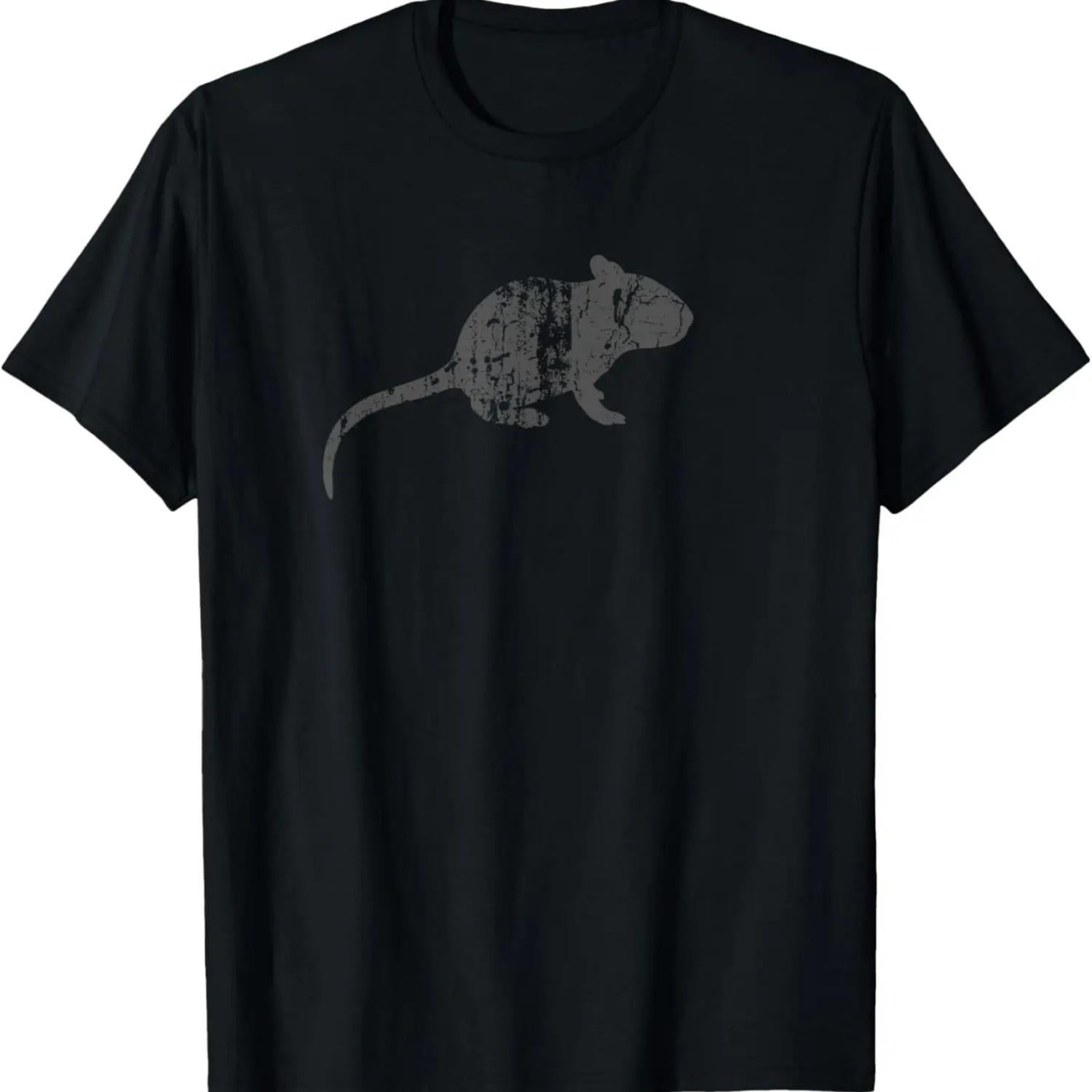 Rat Vintage Design - Rat Print T-Shirt S чёрный