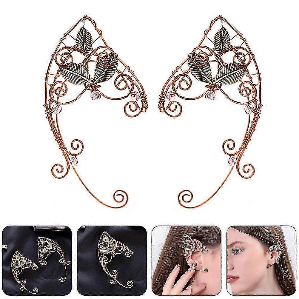 Alloy Ear Bone Clips Women Ear Clip for Decor 4Pairs Assorted Color