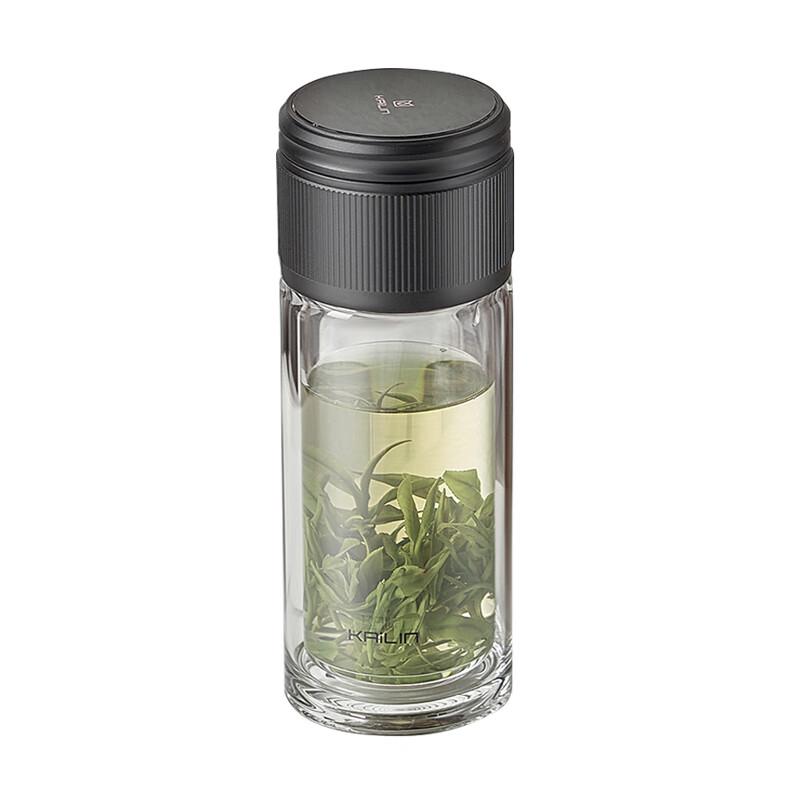 KAILIN Tea Infuser Double Wall Glass Bottle