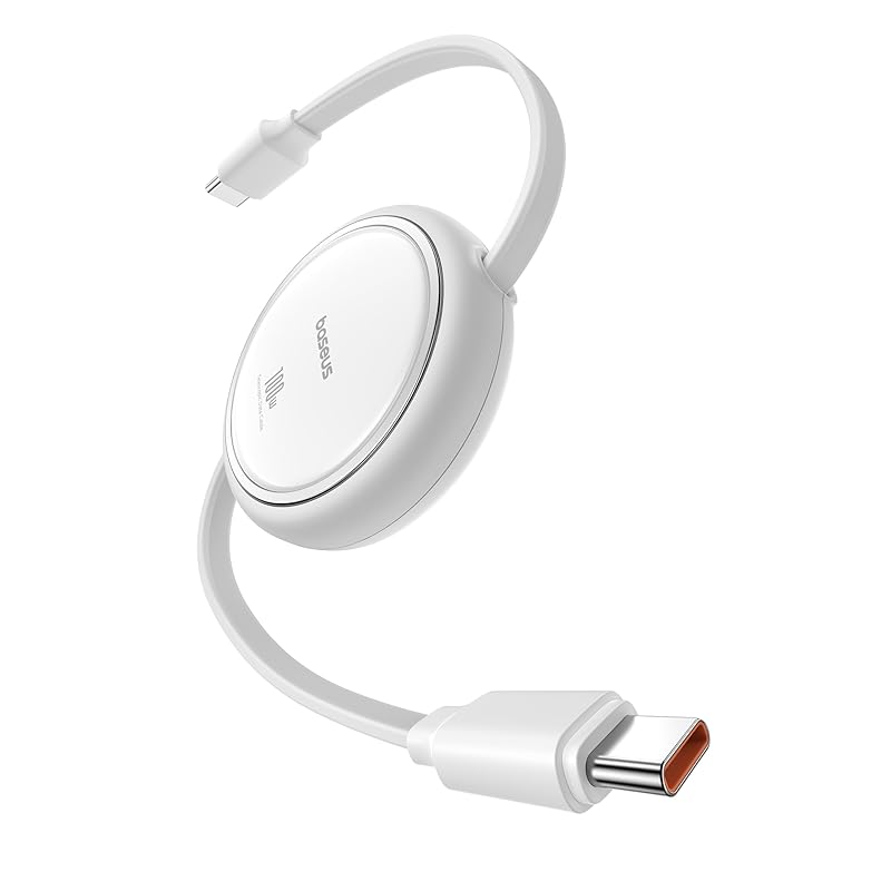 

“V.G.P. 2025 Award “Baseus charging cable Roll-up type USB-C cable fast charging 100W 5A PD compatible Not tangled compact reel type iPhone16/15