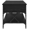 Coffee Table Black Oak Effect 100 X 50 X 50 Cm Engineered Wood