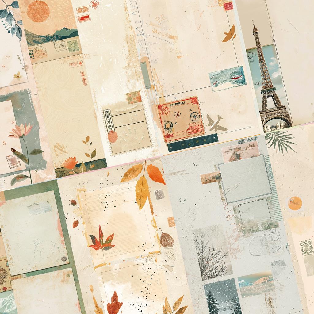 Mehrfach 8-teilige Girl Series Guka Handy Rückkarten DIY Dekoratives Basismaterial Aufkleber Klebeband Rückseitige Klebekraft