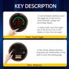 3318 Voltage Indicator High-Precision 3-wire Circular Digital Display Electricity Tester with Power-off Memory Function DC7-100V