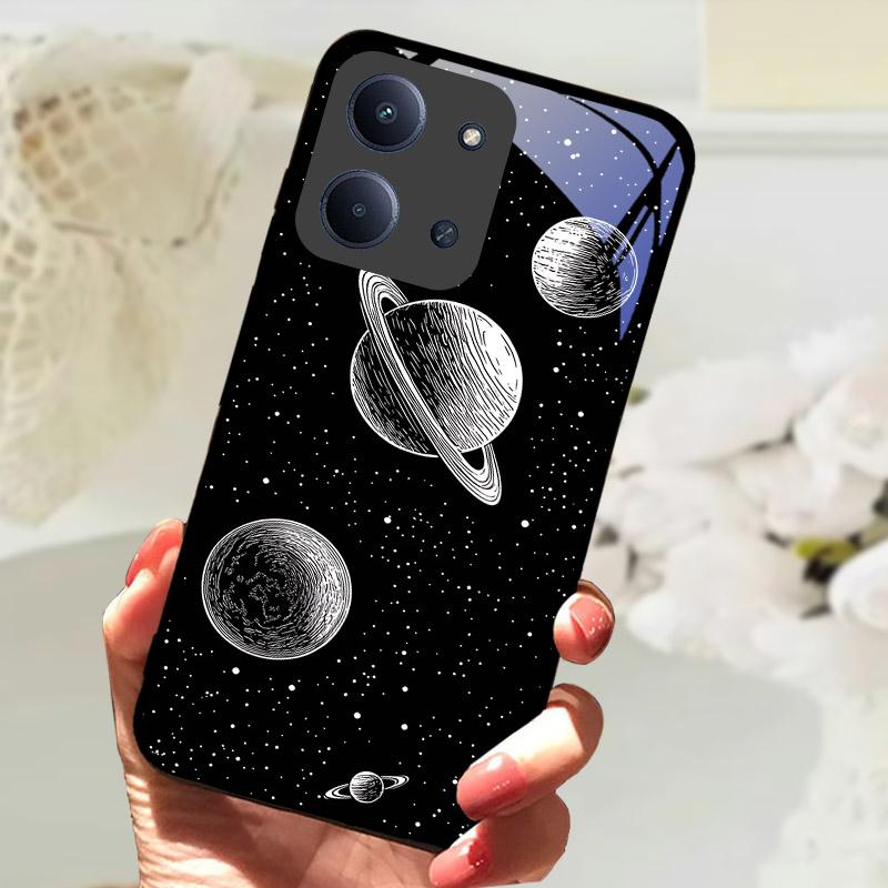 Etui Do Xiaomi Redmi 15C 4G Global Case Luksusowe Szkło Hartowane Ochrona Aparatu Tylna Pokrywa Do Redmi15C 15 C Odporne na Wstrząsy Fundas