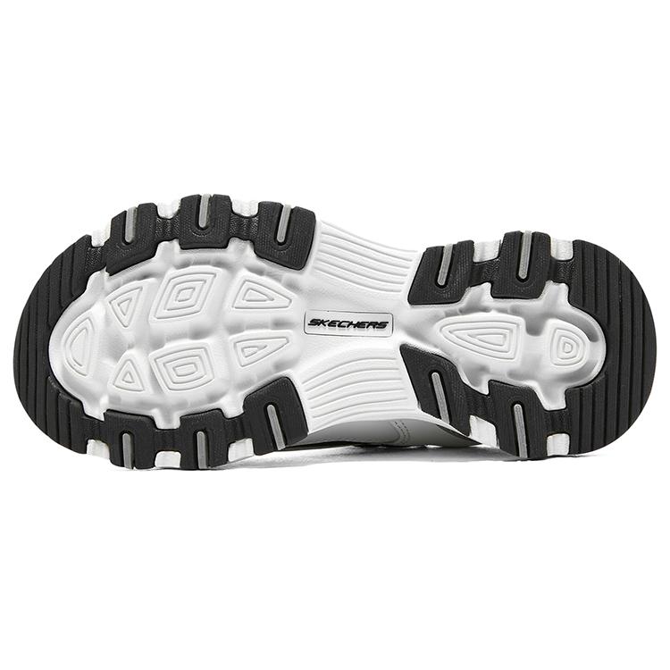 Skechers Synthetic Leather Abrasion Resistant Low top Kids Lifestyle Shoes Black White Gray Teenagers 8701646L-WBK