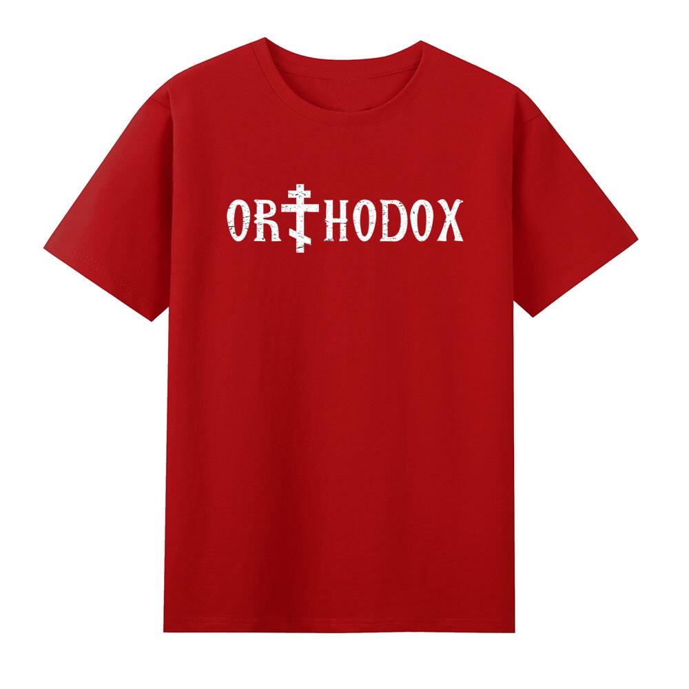 Orthodox Christian Cross Crucifix Jesus Tshirt S
