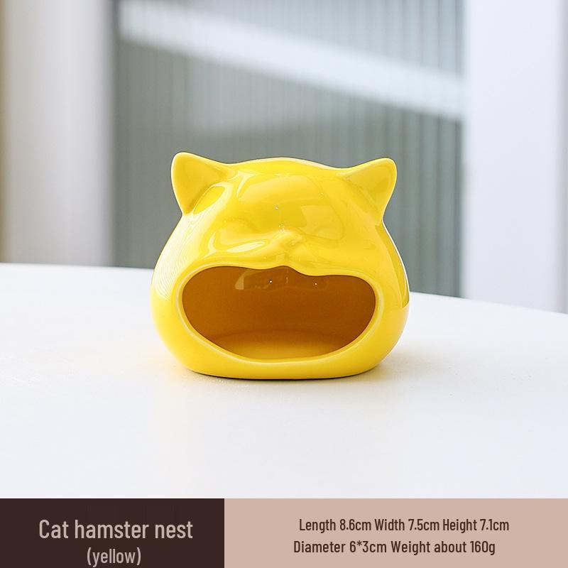 Chladivý keramický úkryt pro křečka: Letní přístřešek a herní domek