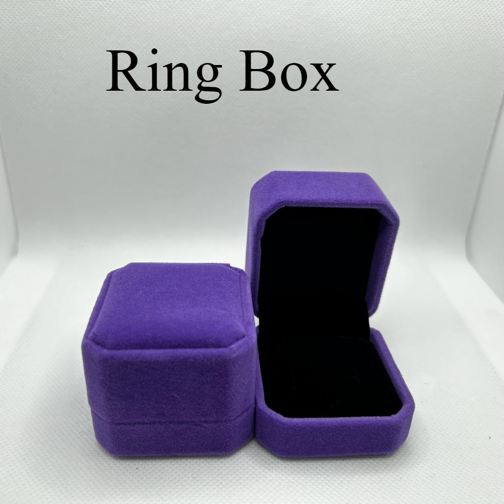 

Коробка для украшений Фланель Кольцо Коробка Подвеска Браслет Браслет Ожерелье Коробка Ювелирные Изделия Серьги-гвоздики Значок Подарочная Упаковка Ring Box