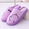 Slippers Bear For Slipon Cartoon Women Winter Warm Plush Fleece Lined Indoor Slippers