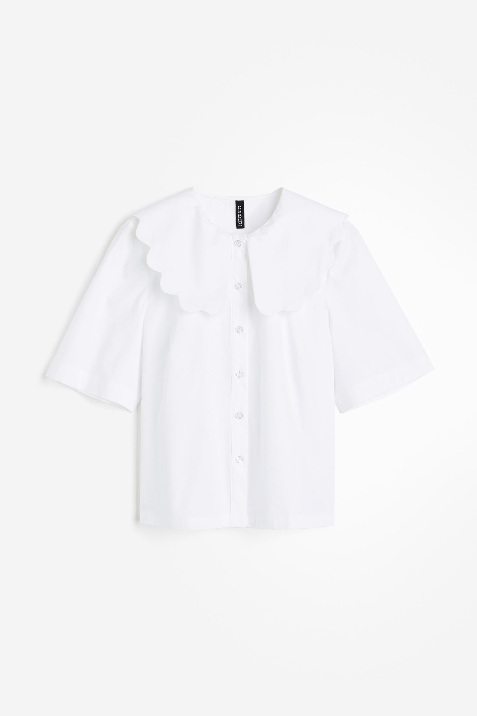 

Collared poplin blouse