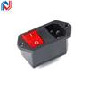 1PCS AC-01 AC-14-F16 Electrical Power Socket 250V Rocker Switch Brass 10A Inlet Plug Connector Computer Mount Outlet With Fuse