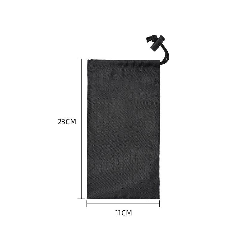 

Tent Peg Storage Bag - 23cm x 28cm Large 210T Plaid Fabric, Wind Rope Holder 23cm