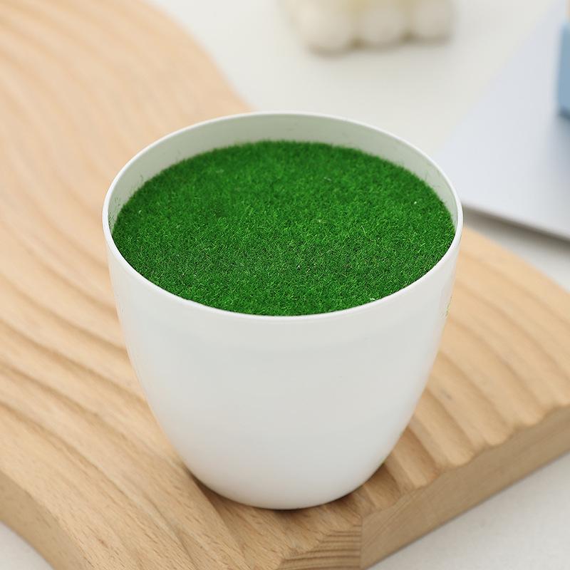 Simulated plastic pots for artificial flowers or succulents, perfect for table display.