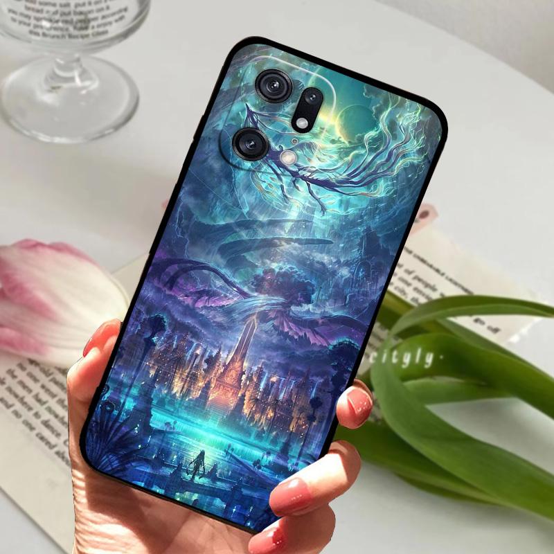 For OPPO Find X5 Pro Case Shockproof Soft TPU Silicone Phone Cover For OPPO Find X5 Lite Funda FindX5 X 5 Pro Lite Capa Cartoon