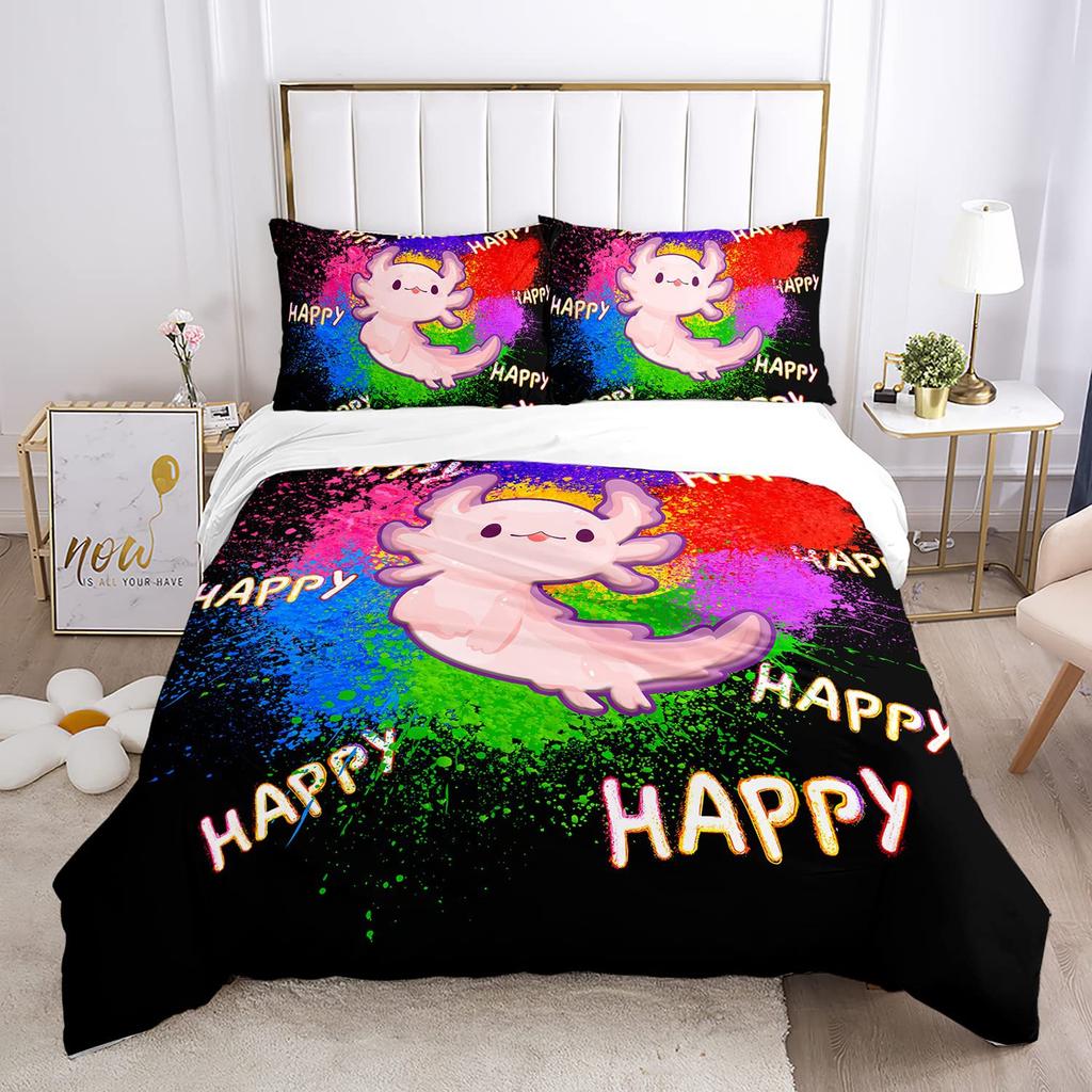 Farmhouse Animal Cow Three-piece Quilt Cover Cow Digital Printing Bedding Set Bed Cover