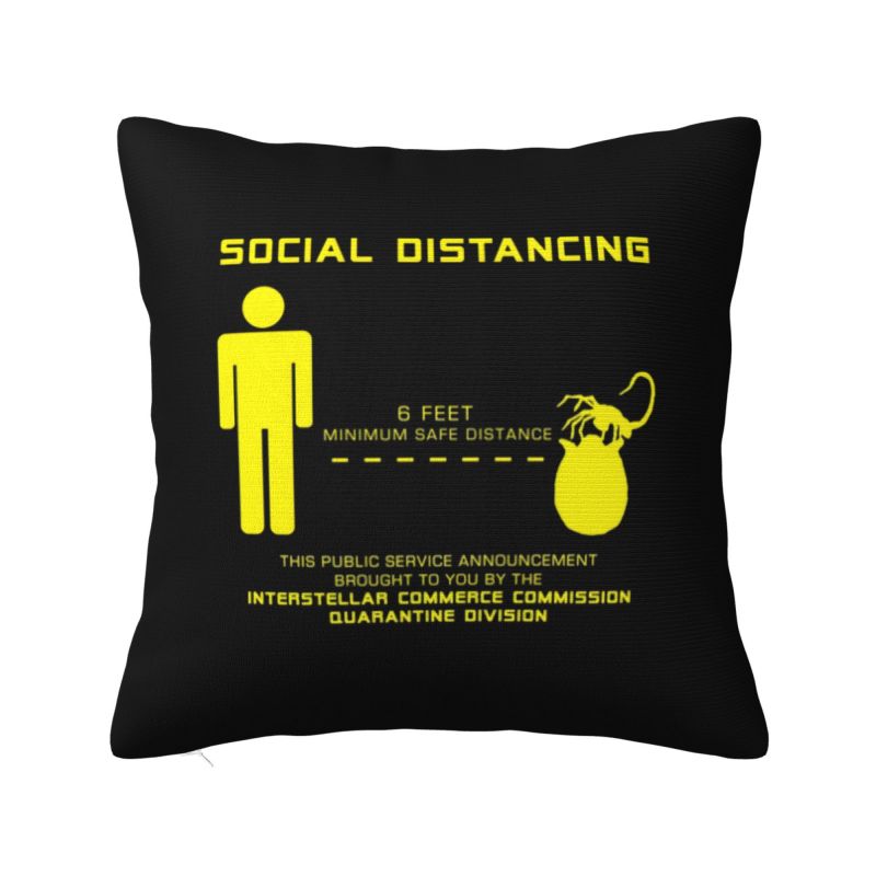 Luxury Horror Face Hugger Cushion Cover Polyester Facehugger Alien Xenomorph Throw Pillow Case for Living Room