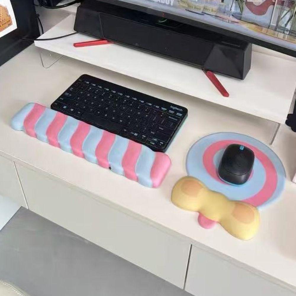 Slow Rebound Lollipop Wrist Mouse Pad Creative Keyboard Hand Cushion  Student