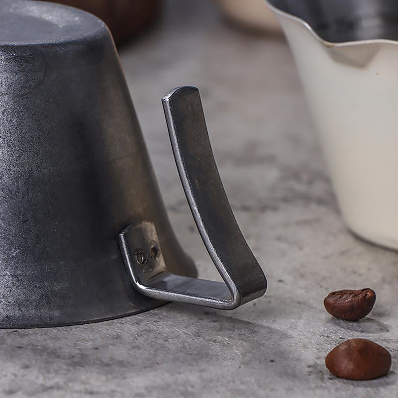 1Pc 100Ml Espresso Measuring Cup With Handle Stainless Steel Coffee Shot Coffee Pouring Cup Home Kitchen Measuring Accessories