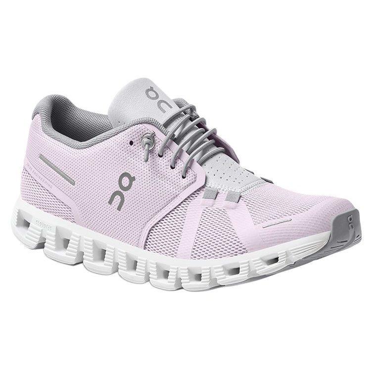 On Cloud 5 Mesh Atmungsaktiv Leicht Niedrig geschnitten Freizeit Schuhe Damen Lily Pink Mist White 59.98899