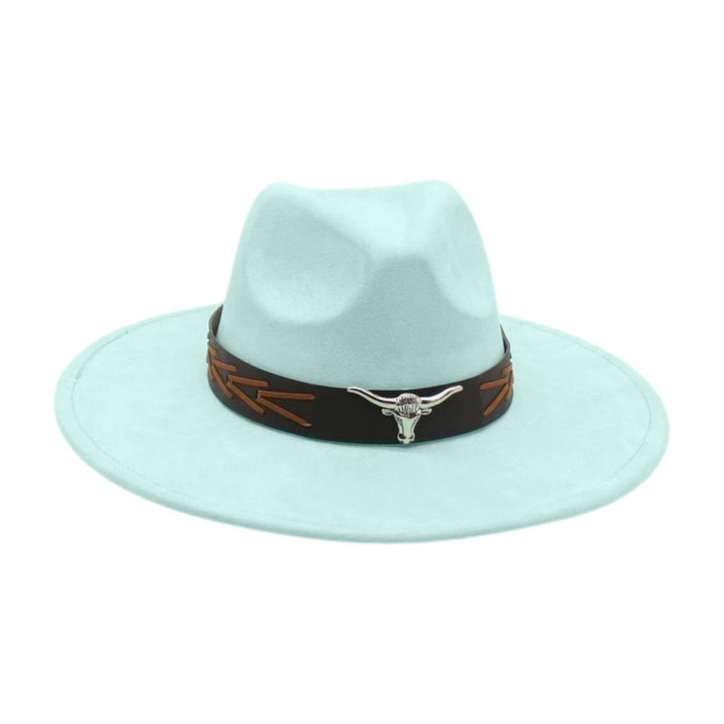 Grassland Ethnic Style Dance Sunscreen Travel Shooting Big Eaves Hat Men'S And Women'S High-End Flat-Brimmed Top Hat