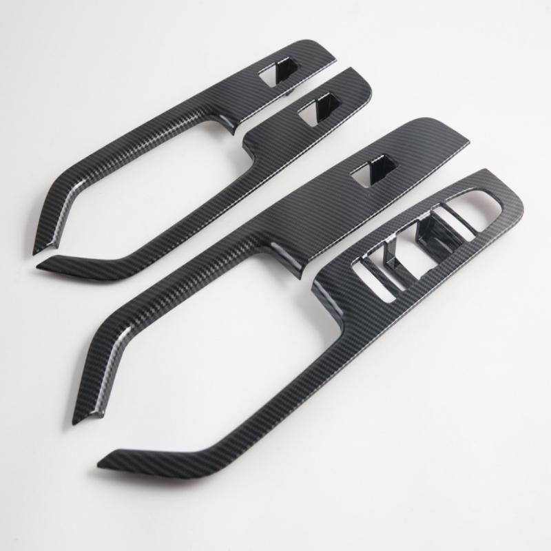 LHD RHD For BYD Shark 6 2024 2025  ABS Carbonfiber Window Rise Switch Cover Glass Lift Control Panle Cover Interior Accessories