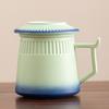 Palace Museum Ceramic Tea Mug with Lid: Elegant Business Souvenir Gift Box