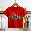 T-shirt Roblox Moda Estiva Top a Manica Corta T-shirt Ragazzi e Ragazze Top Estivi Gioco Streetwear Magliette Bianche per Bambini