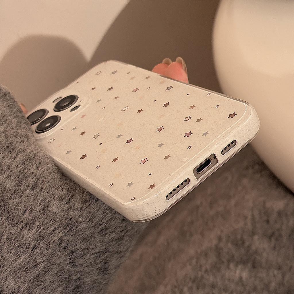 Doppelschichtiger Glitzer Geeignet für Apple 16 Handyhülle Vollbild Farbe Stern Iphone15promax Weiche Hülle 14 Nische 17