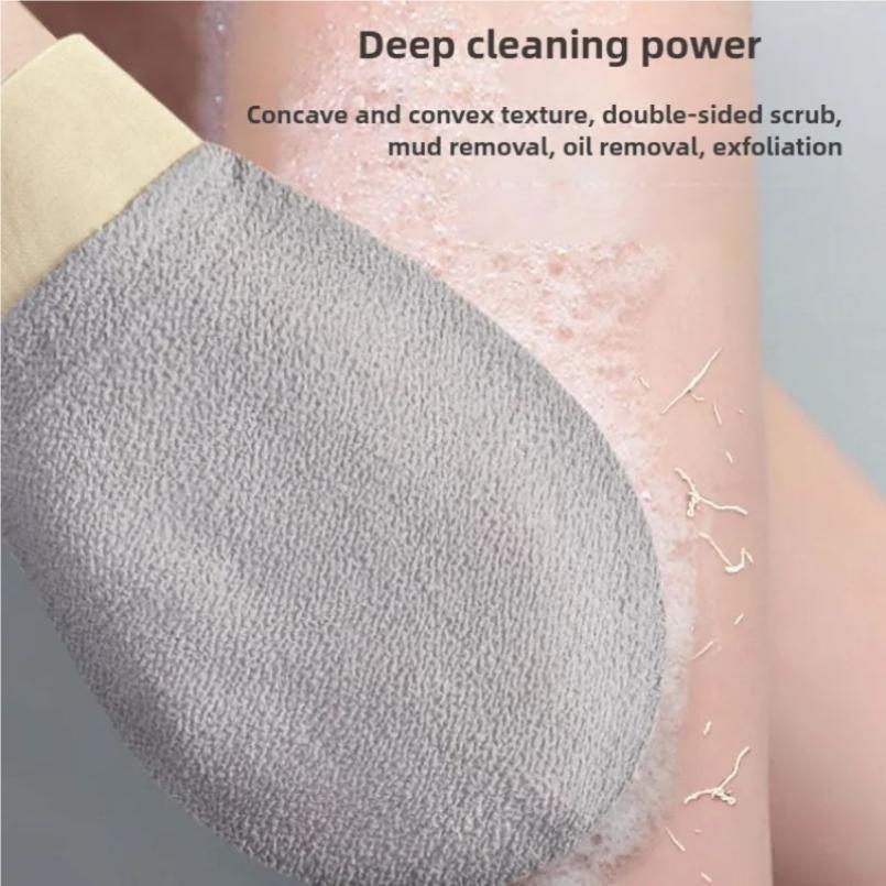 1Pc Exfoliating Gloves Body Scrub Mitt Peeling Bath Spa Wash Dead Skin Removal Shower Brush Towel Bathroom Accessories