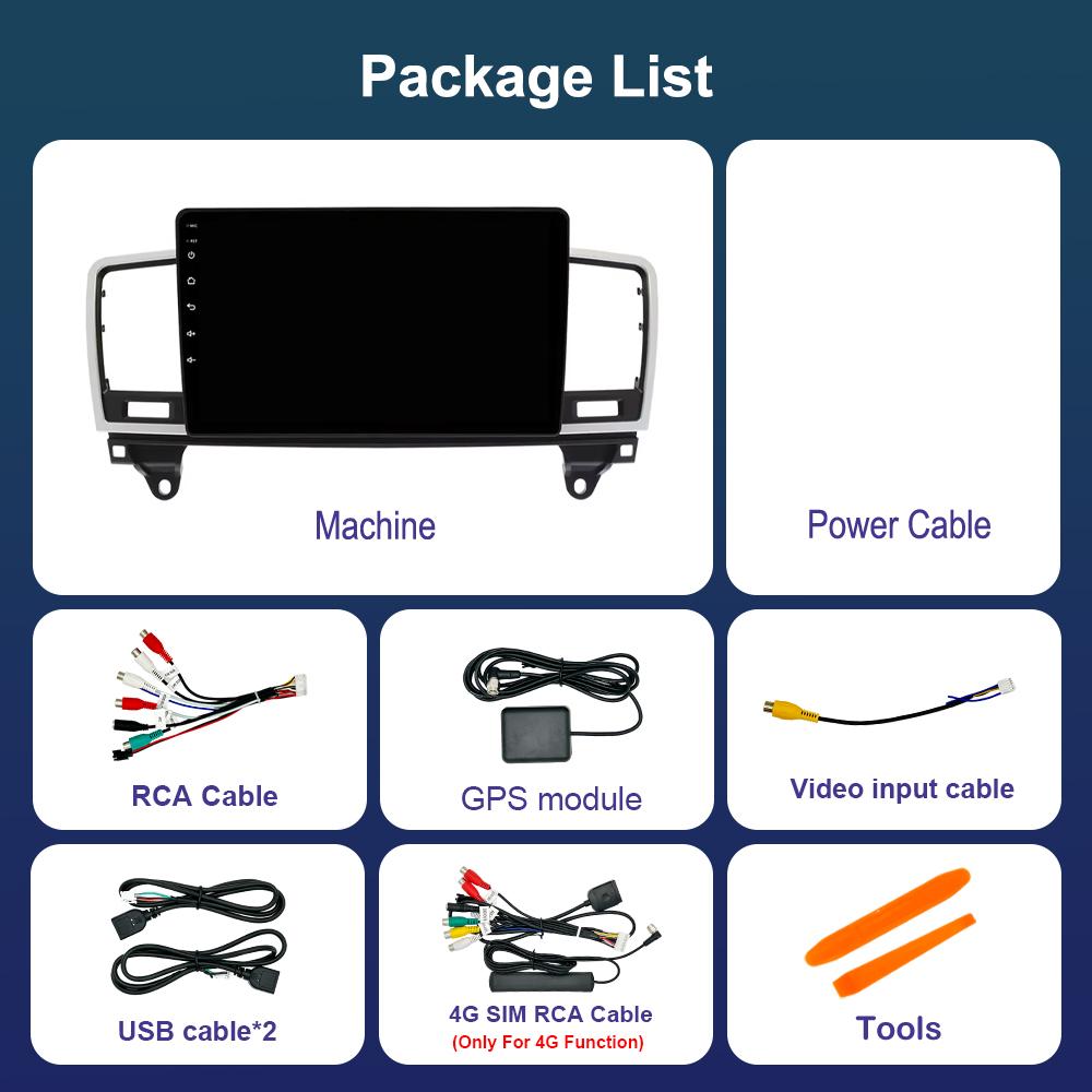 Android 14 Car Radio For Mercedes Benz M-Class M Class W166 ML 2011 - 2015 DSP Stereo HD Screen Multimedia Player Video GPS 4G