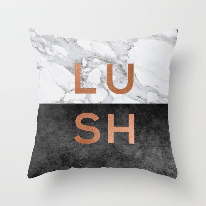 Luxury Gray Retro Marble Black Onyx Print Pattern Cushion Cover Home Living Room Sofa Decoration Pillow Pillow Cover 40X40CM