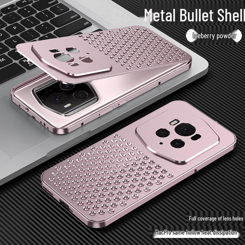 Honor Magic6 Pro Porsche Aluminum Alloy Case with Heat Dissipation & Metal Snap Button