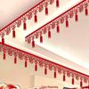 Wedding Bridal Chamber Decoration Set: Double Happiness Pendant & Ceiling Decor for Living Room