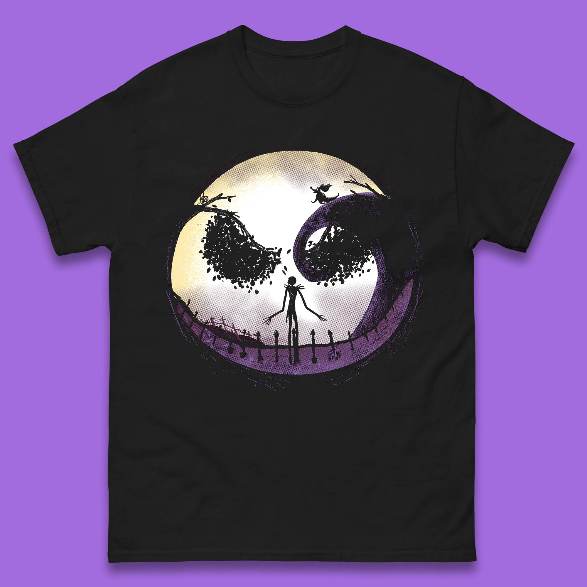 The Nightmare Before Christmas Jack Skellington Mens T Shirt Womens Tops Tees XL