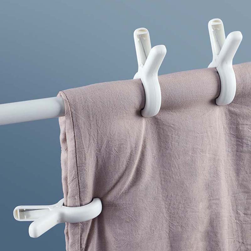 Non-slip Laundry Clips - Quilt Clips Plastic Clothespins for Bedding, Windproof Clothespins, Traceless Clips