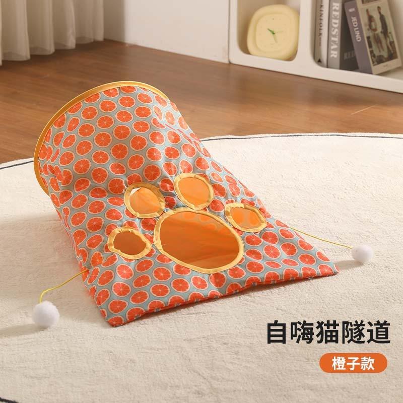 

Cat Foldable Tunnel Toy Set | Self-Play with Chew-Resistant Cave, Crinkle Paper & Mouse Ball Indoor Use