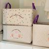 Foldable Cartoon Fabric Storage Basket - Washable Toy & Snack Organizer